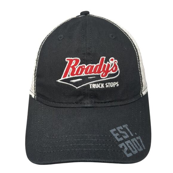 Roady's Truck Stops Strapback Trucker Hat Black One Size Paramount Apparel - Picture 1 of 10